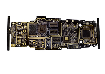 10层FR4+Rogers4350B沉金 3u阻抗高频PCB板